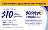 ORGOVYX Copay Assistance Program Card